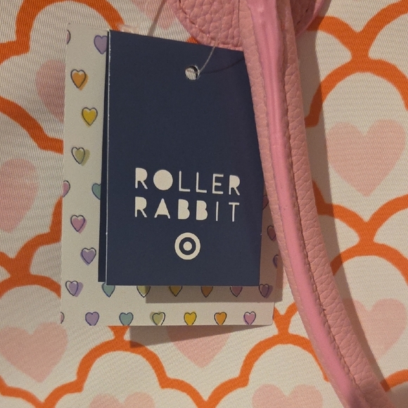 Roller Rabbit X Target Pink and Orange Patterned Travel Bag with Neck Pillow - Picture 2 of 5
